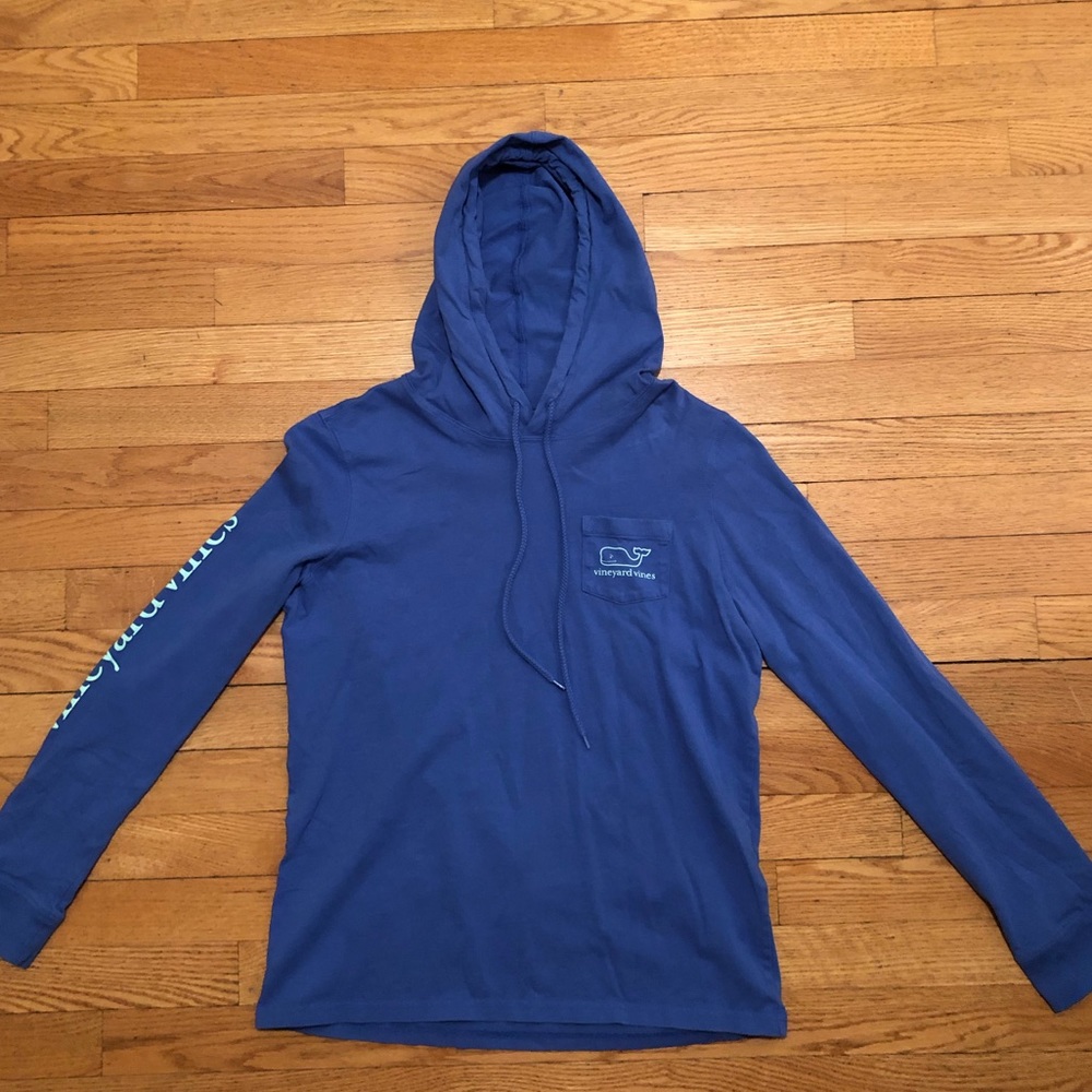 Vintage Vineyard Vines Whale Long-Sleeve Hoodie Tee
